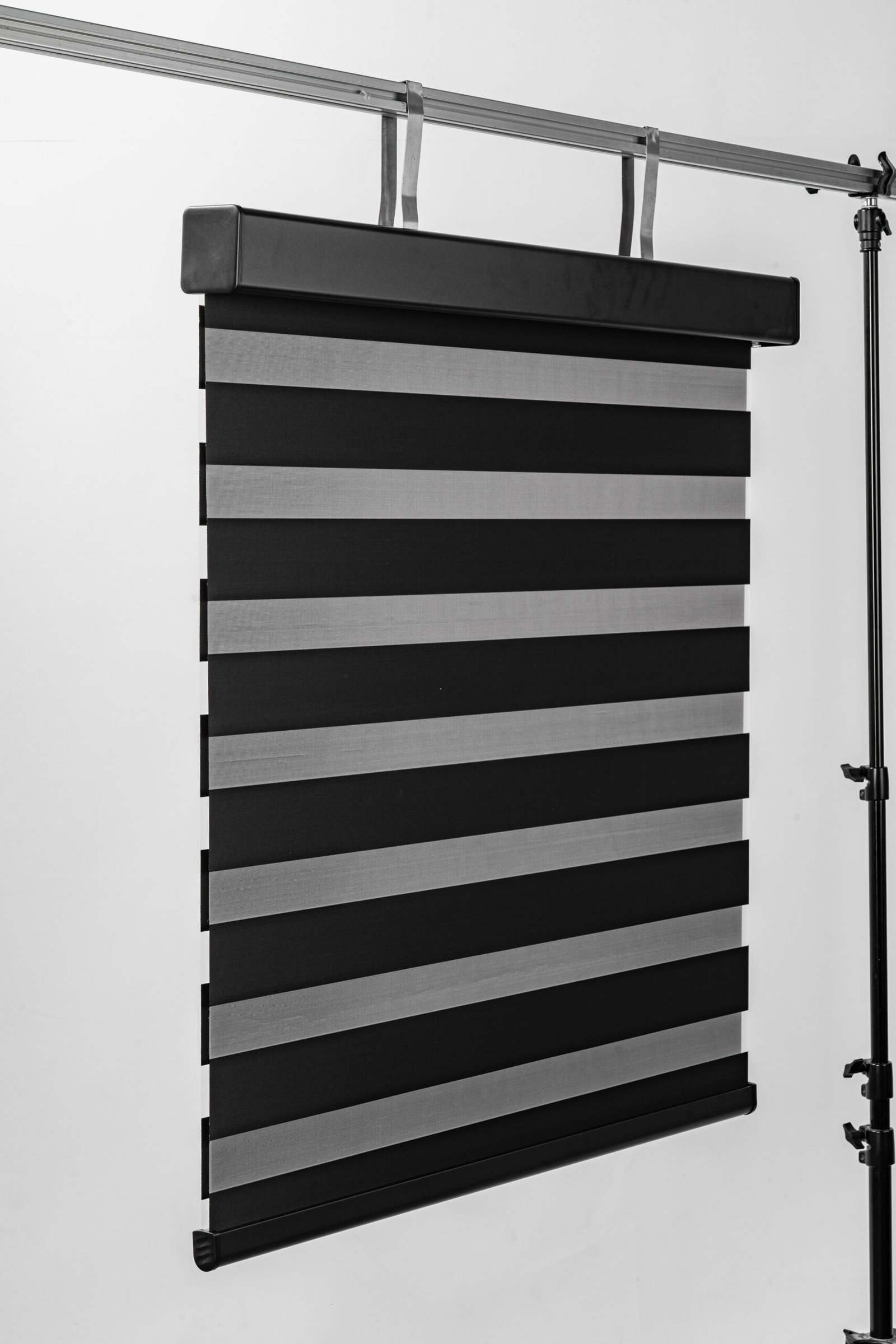 striped blinds, perfect for commercial and residential settings